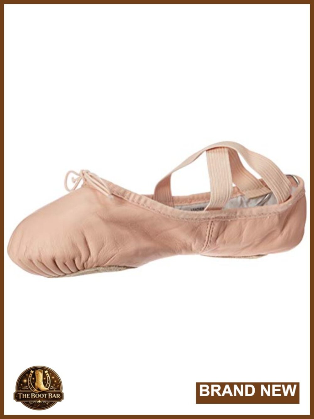 Split Sole Leather Ballet Slipper Tapered Toe Dance Shoe